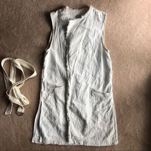 Anthropologie Elevenses Fringe Edge Vest